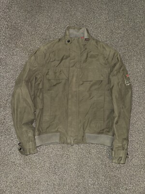 Rockport Xcs Vintage Waxed Cotton Bomber Jacket Men's Size Small