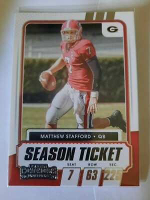 2021 Panini Contenders Draft Picks Matthew Stafford Rams #9 Football NFL