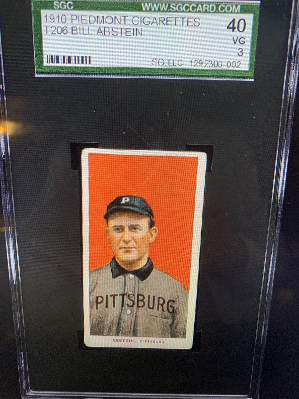 1909-11 Bill Abstein Piedmont SGC 3 VG