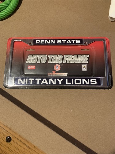 Fanmats Penn State Nittany Lions Black Metal License Plate Frame | NCAA Football