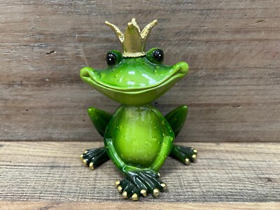 Frog Prince Resin Figurine 5'' x 3.5''