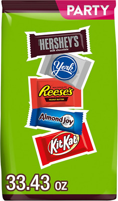 Hershey Assorted Chocolate Flavored Snack Size Candy Party Pack, 33.43 Oz