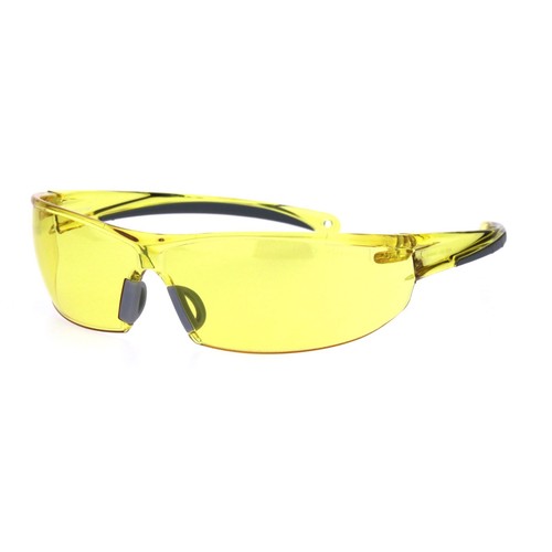 ANSI Z87.1 Warp Around Mens Shatterproof Safety Glasses U6 - Picture 3 of 36