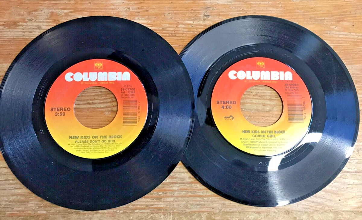 NUMBER GIRL 45RPM レコード New Kids On The Block 45 rpm Record Lot NKOTB Please Don't Go Girl