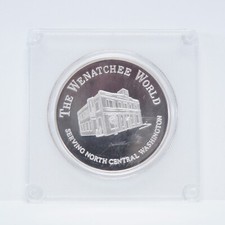 1995 Wenatchee World Celebrating 90 Yrs 1-oz .999 Silver Commemorative (slx5039) 47.00 per troy oz