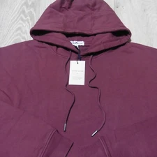 PETER MILLAR Mens 2XL XXL HOODIE LAVA WASH CLARET PURPLE RED PULLOVER SWEATSHIRT
