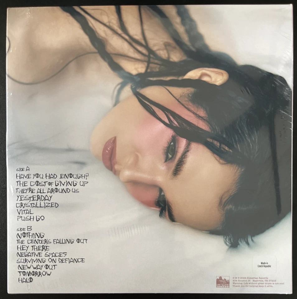 POPPY NEGATIVE SPACES PINK MARBLE VINYL LP NEW SEALED MINT - Image 2 of 2