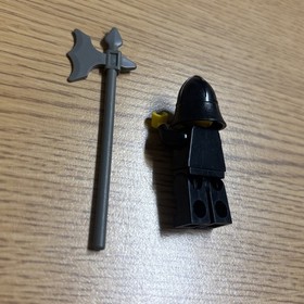 LEGO minifigure Black Knight cas322 Castle Black Falcons black 6035