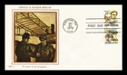 DR JIM STAMPS US COVER WRIGHT BROTHERS AIR MAIL FDC COMBO WESTERN SILK CACHET