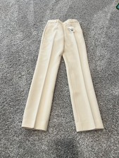 Tory Burch Slim-Front Pant (Color: Ivory) Size 0