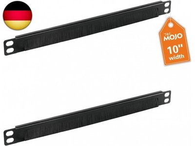 Tecmojo 10-Zoll 0,5HE Kabelmanagement-Bürstenpanel für 10-Zoll breite S