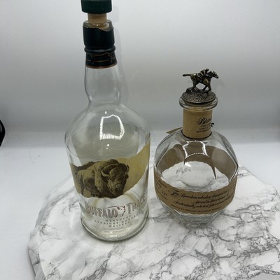 BUFFALO TRACE & BLANTONS Empty Bottles Lot Of 2