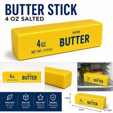 Salted Butter Squishy Stress toy 4 oz yellow squishes