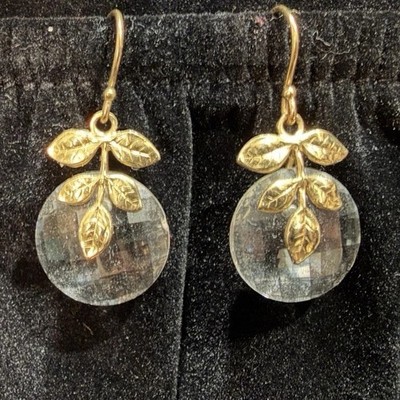 Ohrringe 14 Karat OOAK Blatt