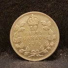 1936 Canada (Dominion) silver 10 cents, George V, KM-23a (CA9)