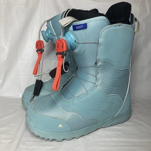 Women's Size 8.5 Burton Mint BOA Lightweight Snowboard Boots Blue Rock Lichen