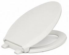 KOHLER 4636-RL-NY Cachet ReadyLatch Elongated Toilet Seat Slow Close Dune Color