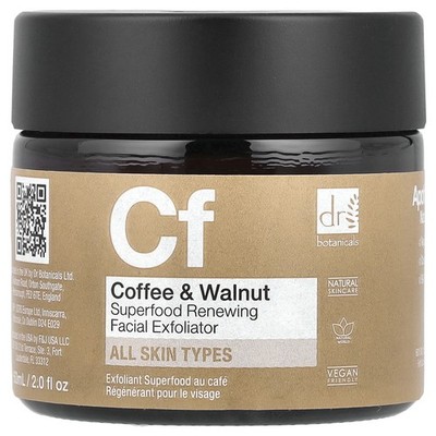 Coffee & Walnut Superfood Renewing Facial Exfoliator, 2 fl oz (60 ml)