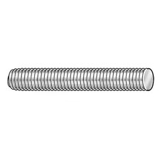 Fully Threaded Rod, 3/4"-16, 3 Ft, Steel, Grade 2, Zinc Plated Finish, 20309