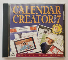 Calendar Creator Version 7, PC, CD-ROM , Borderbund, See Description