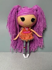 Lalaloopsy Loopy Hair Peanut Big Top 12" Doll Dress Purple Yarn MGA 2013 No shoe