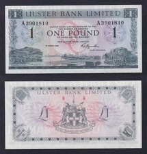 Northern Ireland Ulster Bank 1 Pound Banknote 1976 P.-325b FDS-/UNC-