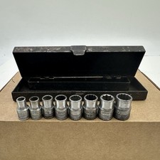 Vintage Craftsman C Series Socket Set 932 Drive 1930s Incomplete 8 Pc W Case