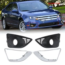 For Ford Fusion 2010 2011 2012 Fog Light Trim+Fog Light Bezel Passenger+Driver