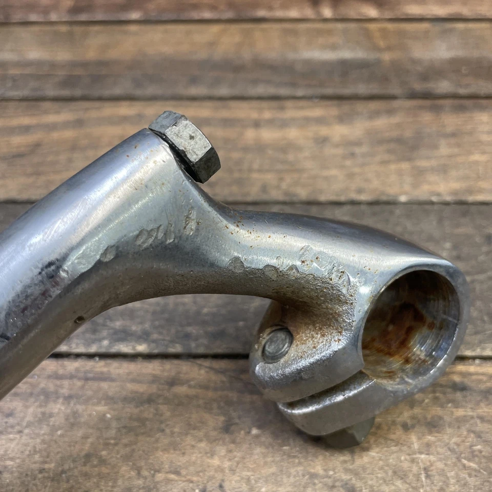 Vástago de pluma de bicicleta Schwinn de colección 21,1 mm 25,4 mm abrazadera acero 1966 cuello de cisne Foto 3 de 4