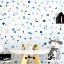 300 Pieces Polka Dots Wall Decals Irregular Dots Boho Wall Stickers Vinyl Abs...