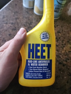 HEET Gas-Line Antifreeze And Water Remover - Removes Water From Fuel System 12oz