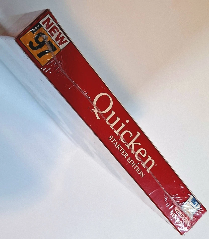 Intuit Quicken Starter Edition For Windows 95 & 3.1 NEW SEALED VINTAGE SOFTWARE  - Image 4 of 4