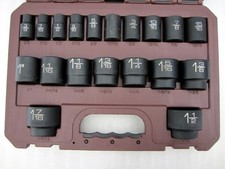 Matco Adv 12 Drive 19pc Sae 6pt Impact Socket Set Case Scp196v