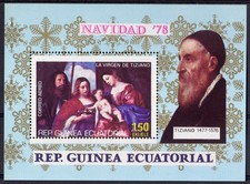 Equatorial Guinea 1978 TITIAN 500th.Anniversary/Christmas  78 Souvenir Sheet MNH
