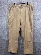 Legendary Outfitters Mens Stretch Canvas khaki Pants Sz 36x30 Cotton