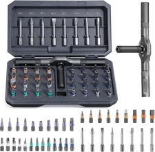 42 in 1 Magnetic Screwdriver Set, Multi Bit DIY Ratchet Screwdriver Set with Det