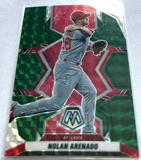 2022 Panini Mosaic Baseball Nolan Arenado St. Louis Cardinals Green Mosaic Prizm