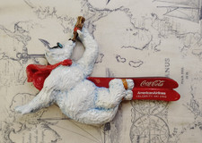 2002 Coca-Cola American Airlines Celebrity Ski 5" Refrigerator Magnet Polar Bear