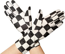 Men'S and Women'S Wrist Length Spandex Gloves Wedding Party Christmas Costume Pa