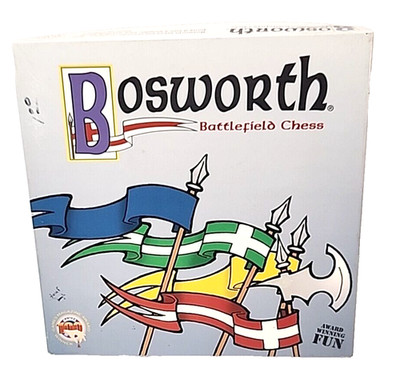 Vintage 2001 Bosworth Battlefield Chess  2-4 Players 8+  100% Complete USA Fun
