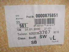 A2027203767 rahmen t&uuml;rverkleidung innen links MERCEDES-BENZ CLASE C W202 5590365