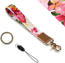 Key Phone Wristlet Strap, Hand Wrist Key Chain Lanyard with Ring, Cool Women Wri