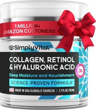 Simplyvital Collagen Retinol Hyaluronic Acid Cream - Anti-Aging Face