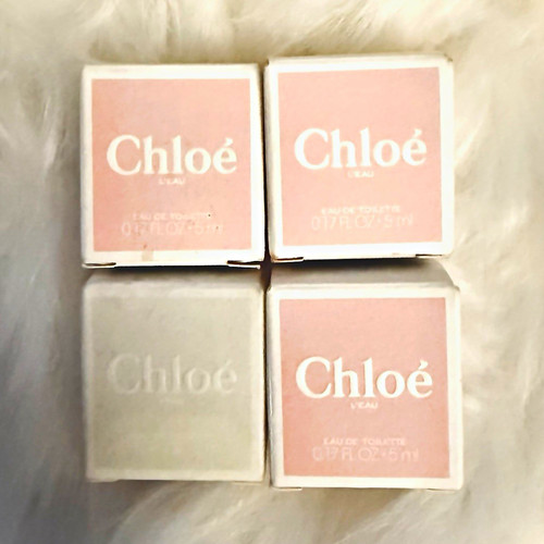 Chloé L'Eau Eau de Toilette Miniature Perfume Bottle 0.17 oz - Set of 4