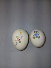 Ceramic Eggs With Floral Design - 2pcs