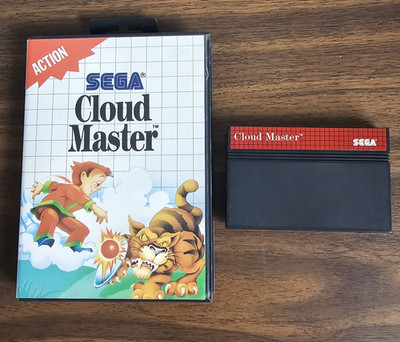 VTG Sega Master System Cloud Master Video Game! Cart and Box NO Manual TESTED!