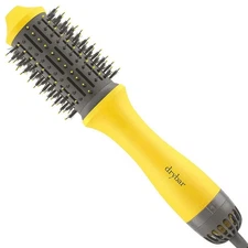 Drybar The Single Shot Blow-Dryer Brush Round 2.25” Barrel Yellow 1100 Watt-NEW