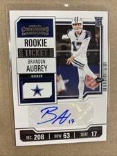 Brandon Aubrey 2023 Panini Contenders #275 Cowboys RC