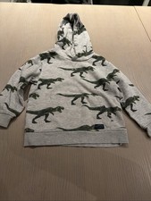 Pullover/ H&M/ Gr. 110/116/ Grau/ Dinos/ Guter Zustand / Mit Kapuze