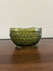 Fenton Vintage Green Glass Cauldron 3-Footed Ashtray/Trinket Dish — photo 2